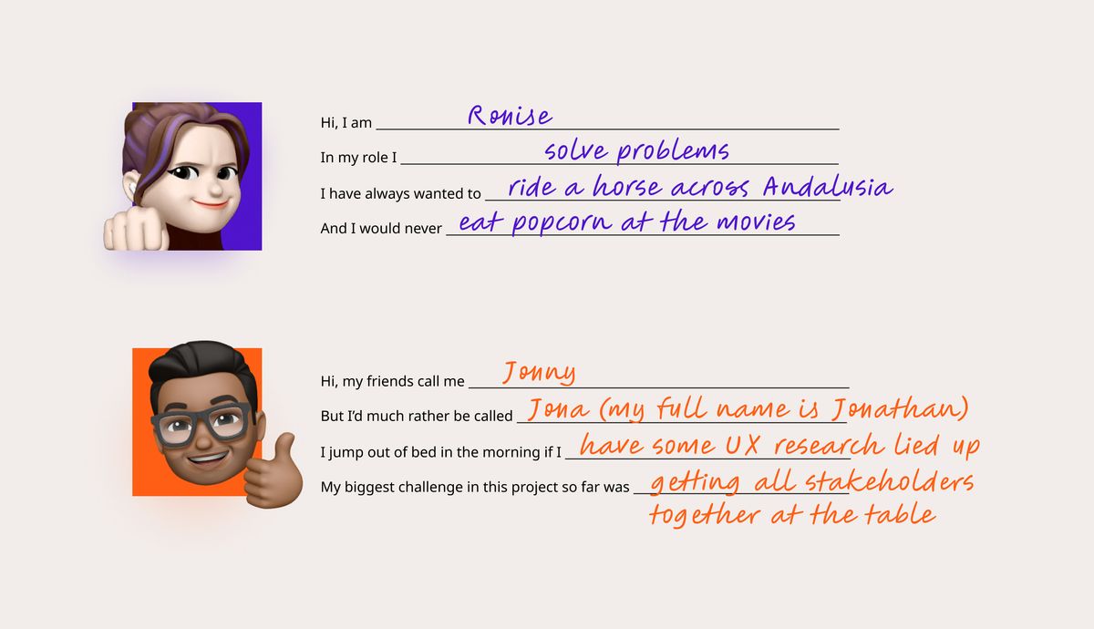 Icebreaker Workshop Tool Story Lines